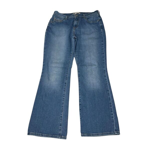 Levi's 513 Bootcut Stretch Denim Jeans Medium Wash Mid Rise Women's Size 30 x 30 - Picture 1 of 13